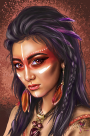 Девушка индианка