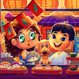 Встреча друзей в Японии 