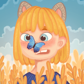 Бабочка на носу