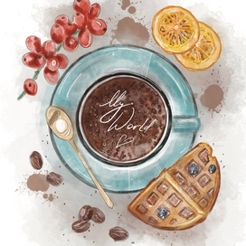 Иллюстрация для обложки планера