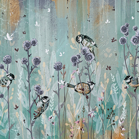 Фон с птичками