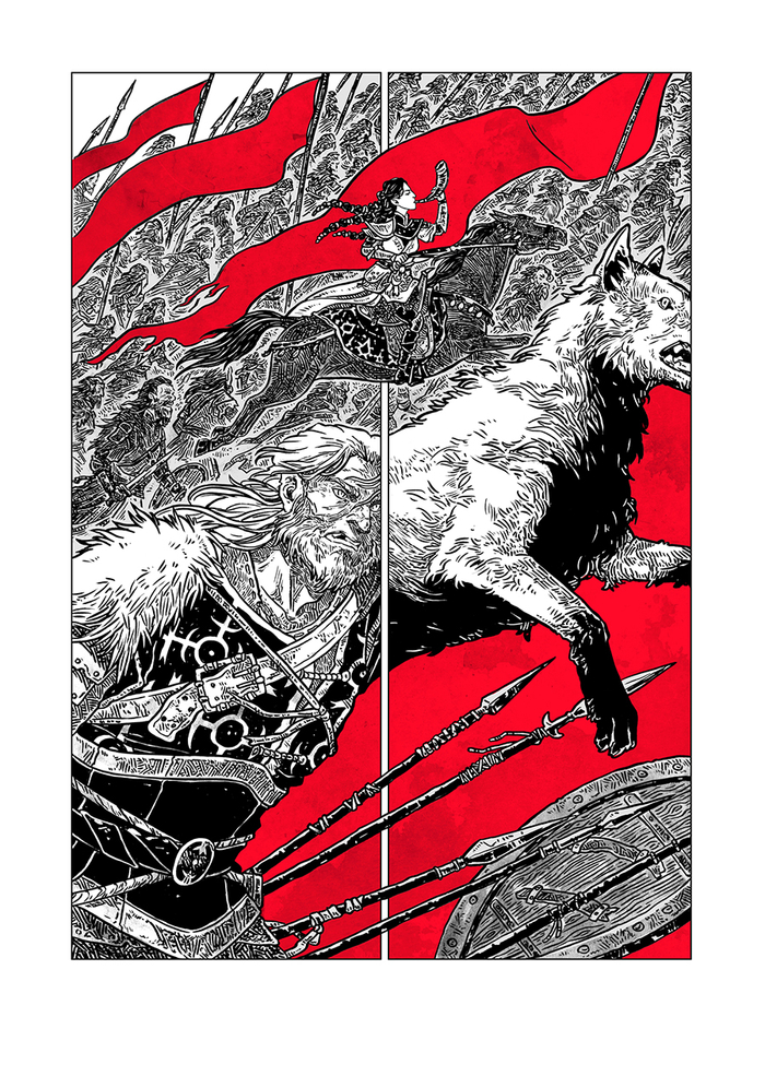 Страница из книги комиксов "Волшебные вещи"