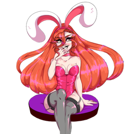 Девушка маскот для сайта 