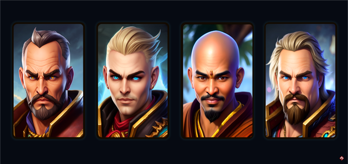 Мужские персонажные персонажи