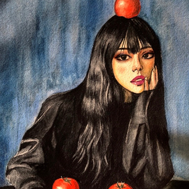 Девочка с помидорами 