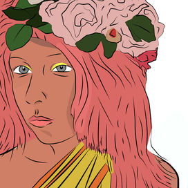 Девочка в цветах