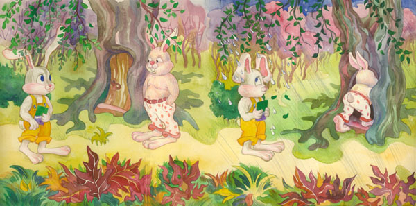 иллюстрации к сказке про зайца