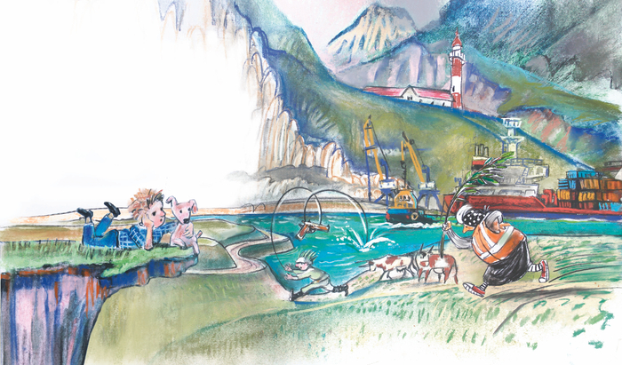 Тим Собакин «Две бабушки и внук»