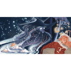 Книжный разворот «Девочка и Лунный сон»