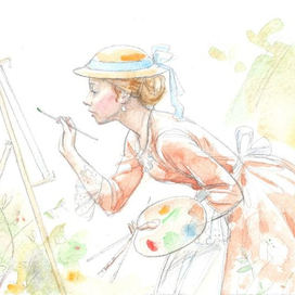 Иллюстрация к повести Луизы Мэй Олкотт "Маленькие женщины замужем"