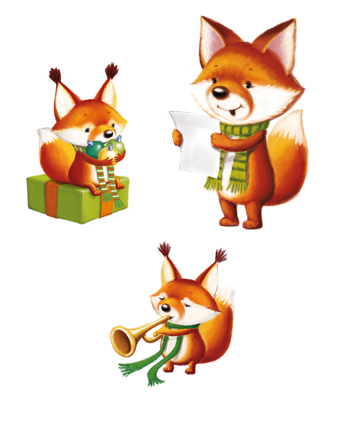 персонажи к новогодней упаковке