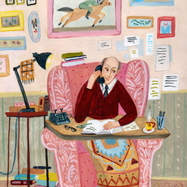 Форзац к сказочной повести Роальда Даля "Чарли и шоколадная фабрика"