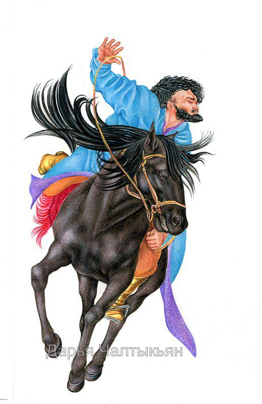 Жюль Верн Курьер царя, узбекский воин 