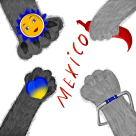 Иллюстрация «отпуск монстриков»