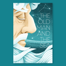 Обложка для книги. Э. Хэмингуэй "Старик и море"