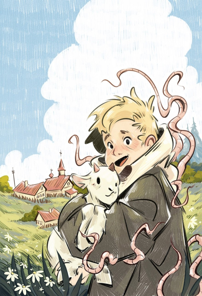 Иллюстрация обложка для детского комикса "МОЛОТОЧЕК""