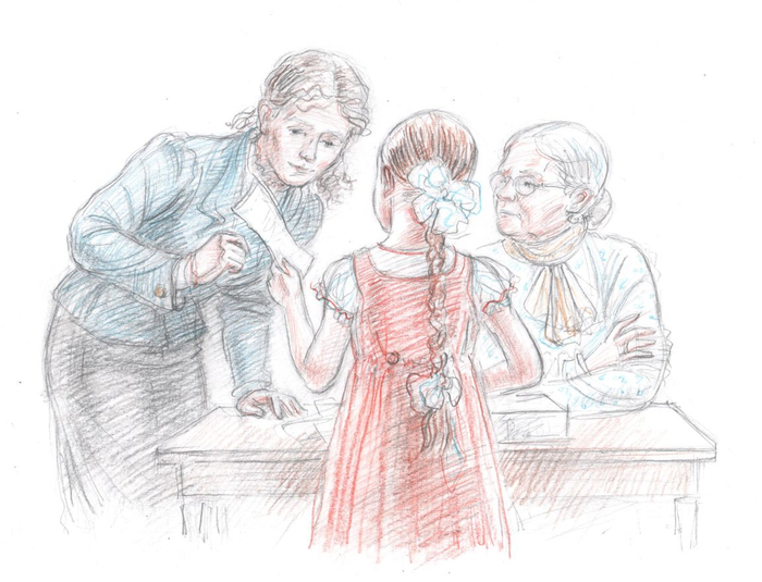 Евгений Шварц "Первоклассница", иллюстрация