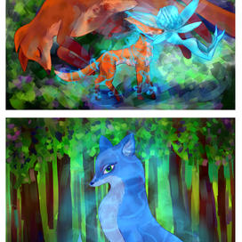 Мини-Комикс "Откуда взялся Синий Лис?" 2 стр