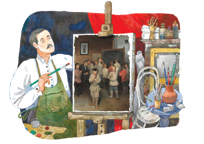 художник Н. П. Богда́нов-Бе́льский