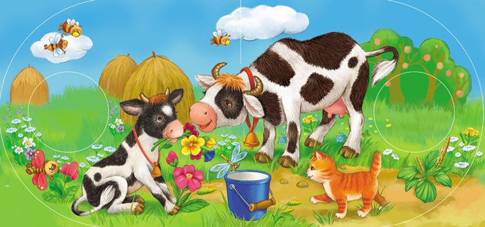 Корова с теленком