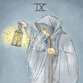 Карта таро "Отшельник" 