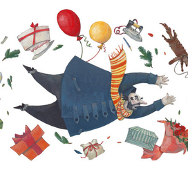 Для книги Н. Нусиновой "Про жирафа Федю", изд-во "КомпасГид"