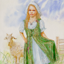 Эскиз образа главной героини сказки