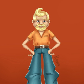 Жизнерадостный мужчина