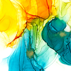 Абстрактный фон разводы спиртовые чернила