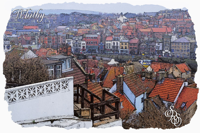 Lots of stone steps for scenic views. Second view