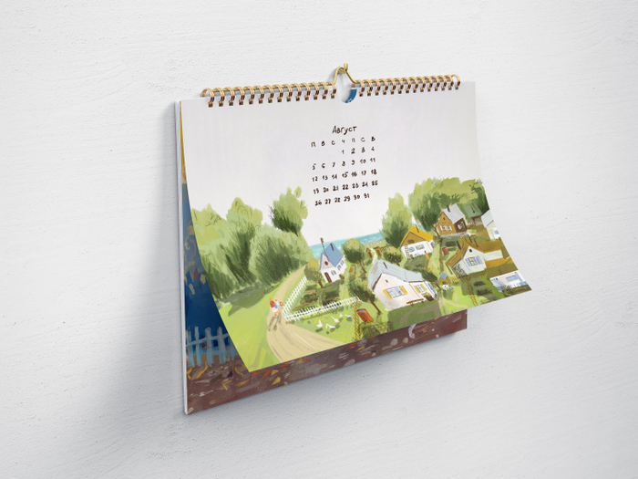 Календарь с иллюстрациями