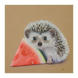 Ёжик с арбузом