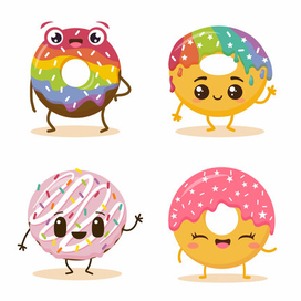 Забавные пончики