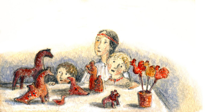 "Мы живем в древнем Новгороде", иллюстрации к энциклопедии