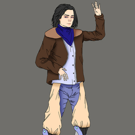 Дизайн персонажа - ковбой будущего