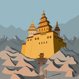 Замок в горах