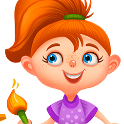 Девочка художница для анимации