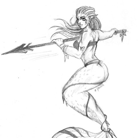 Воинственная русалка