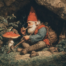 гном на отдыхе