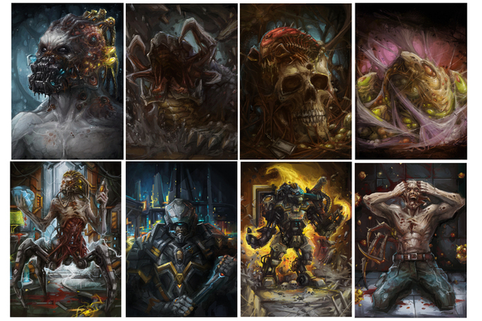 Набор карт для проекта "Star Crusade CCG"