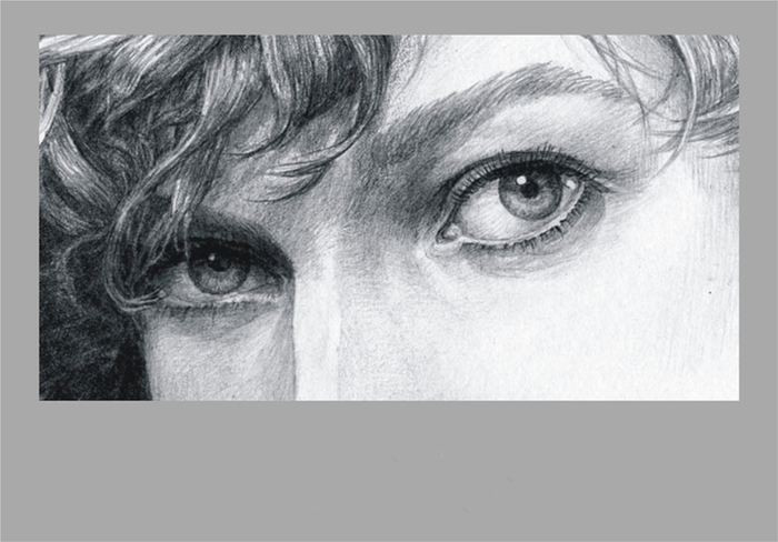 Фрагмент работы " Портрет актрисы"