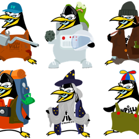 Penguin stikers