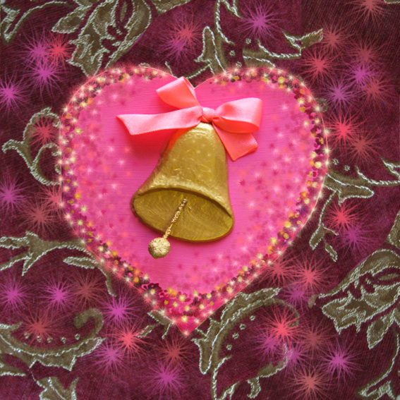 Валентинка с колокольчиком