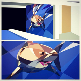 Эскиз оформления стен бассейна