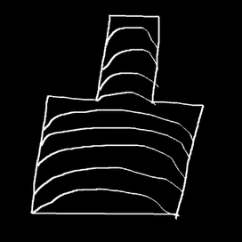 здание под лунным светом