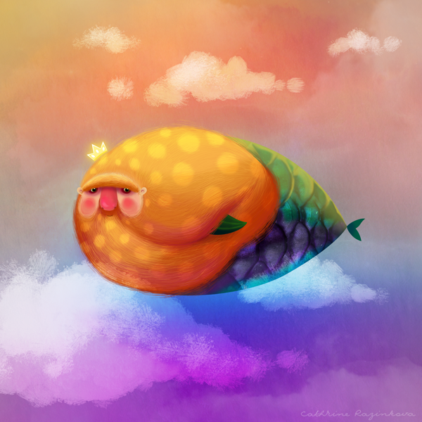 Русал в облоках!