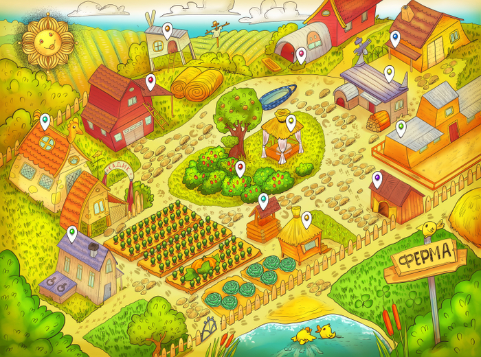 Ферма: карта