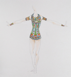 Эскиз хореографического костюма "Египет"