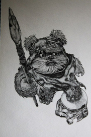 "Звёздные воины" Эвок точками