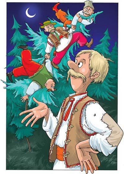 Казки про дурнiв. Три паньки на ярмарок